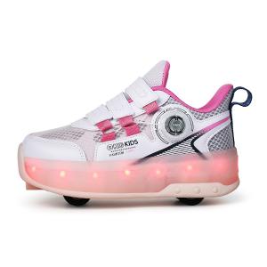 Противоскользящие антиударные износостойкие дышащие детские уличные кроссовки kids' BKG, розовый