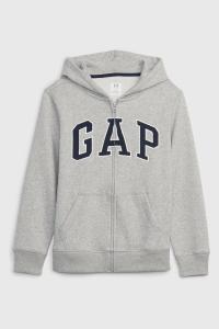 Толстовка на молнии с логотипом Gap, серый