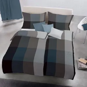 Постельное белье фланель Lech 604386-0002 синего цвета Размер: 135x200 см Fleuresse