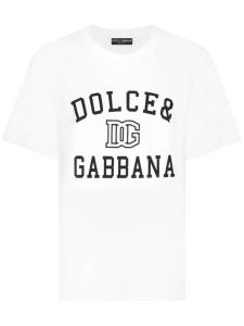 Dolce & Gabbana футболка с логотипом, белый