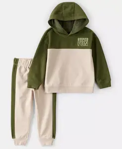 Мальчиковый комплект худи и штанов с цветными блоками, 2 предмета, размер 2T-5T Carter'S, мультиколор