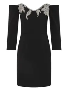 Декорированное платье мини Ellerie Rebecca Vallance, черный