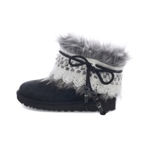 UGG Классические мини термо сапоги для снега женские черные белые