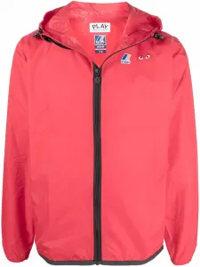 Куртка из коллаборации с K-Way Comme Des Garçons Play, красный