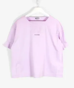 Пуловер из 100% хлопка с оборками на рукавах, охлаждающий Studio Picone, цвет Purple(079)