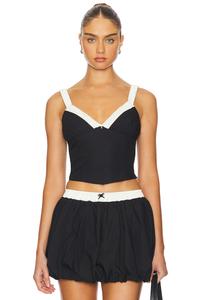 Серафина топ Nia, черный