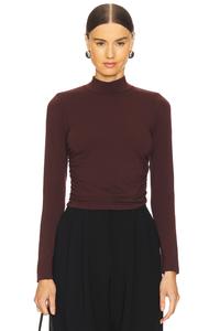 Топ с длинными рукавами Bobi, коричневый