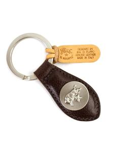 Брелок-кончо из кожи IL BISONTE с медальоном
