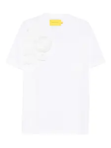 Футболка с цветочными аппликациями Marques'Almeida, белый