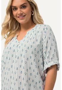 Блуза NOTCH NECK   Ulla Popken, белый