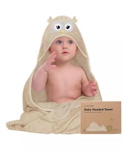 Детское полотенце с капюшоном Keababies Cuddle органическое, серый