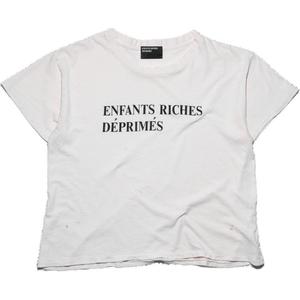 Футболка FW24 Мужская Пыльно-белая ENFANTS RICHES DEPRIMES
