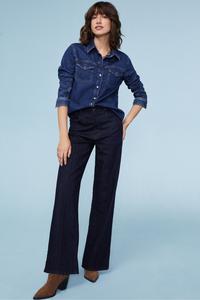 Рубашка Гертруда из натурального хлопка Baukjen, синий