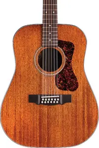 Акустическая гитара Guild D-1212 12-струнная Дредноут с верхней декой из цельного махагони