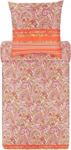 Сатиновый комплект постельного белья Bassetti Mako Noto цвет RED R1 размер 200х200+2х80х80