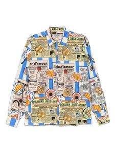 Alessandro enriquez рубашка с принтом, нейтральный