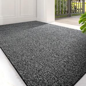 Dajiang Ковер 42х67 см из полипропилена и кокосового волокна для прихожей, Modern Household, Ouge-Deep Gray