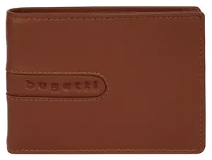 Кошелек bugatti "БОМБА", натуральная кожа, цвет Cognac