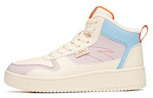 Кроссовки для скейтбординга Life Collection женские с высоким берцем, овсяные, белые/серые, фиолетовые/супергидрогенные, синие Anta