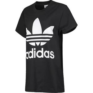 Adidas Originals Футболка с рукавом дроп-шоулд женская черная