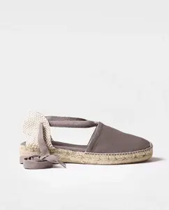 Женские плетёные эспадрильи на клиновидной подошве с лентами Toni Pons, коричневый