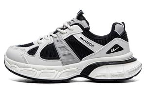 Износостойкие и легкие низкие массивные кроссовки Warrior Wear-resistant And Lightweight Low-Top Chunky Sneakers женские черные бежевые