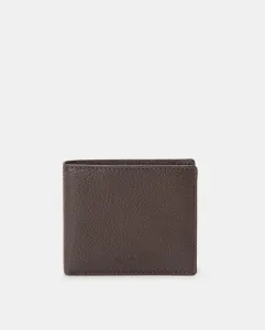 Кожаный кошелек с внутренним карманом для монет Dustin, коричневый