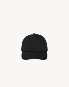 Кепка CASSANDRE из хлопкового денима твил SAINT LAURENT, черный