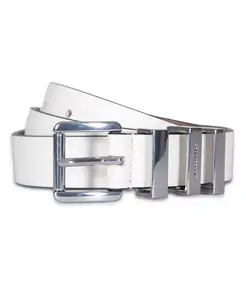 Женский кожаный ремень Michael Kors Smooth Leather Belt, белый