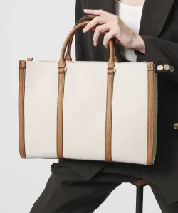 Квадратная сумка-шоппер из канваса United Arrows, цвет Md. Brown