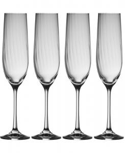 Набор из 4 бокалов для флейты Erne Belleek Pottery, Clear