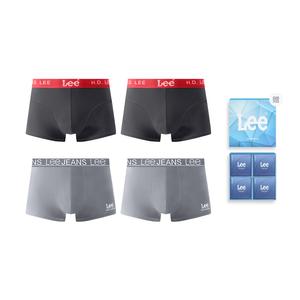 Edge Color 3.0 трусы подарочные наборы мужские 4 шт Lee, серо-зеленый