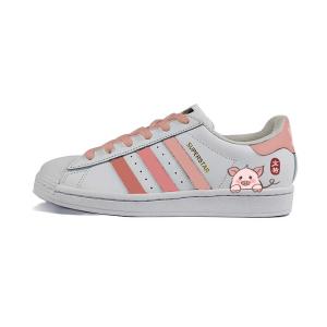 SUPERSTAR Shell Head Антискользящие Износостойкие Лоу-топ Кроссовки для Скейтбординга Унисекс Белый Adidas Originals