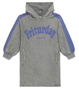 Платье-худи из джерси с принтом Bobo Choses, серый