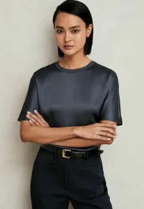 Обычная базовая футболка с коротким рукавом Reiss, Blue