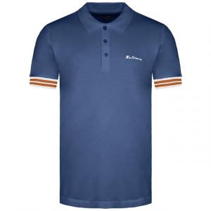 Мужская рубашка поло синего цвета Pineapple Pique Ben Sherman, синий
