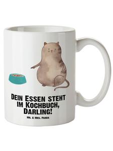 Кружка размера XL с рисунком кошки и надписью белого цвета Mr. & Mrs. Panda