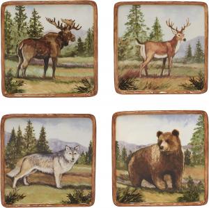 Certified International Mountain Summit 15 см тарелка для закусок, набор 4 шт, мультиколор