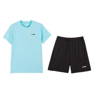 Повседневный спортивный комплект из 2 предметов для подростков LINING, черный