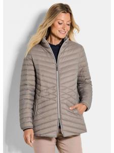 GOLDNER Короткий размер: Стеганая пуховая куртка, осенняя куртка со стойкой, бежевого цвета