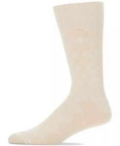 Мужские носки с ромбовидной строчкой - 1 шт Perry Ellis Portfolio, коричневый