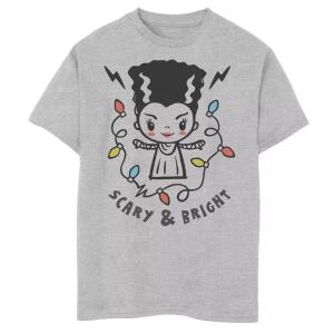 Универсальная рождественская футболка с изображением страшной и яркой невесты для мальчиков 8–20 лет Licensed Character