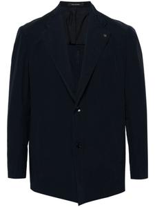 Однобортный пиджак с зубчатыми лацканами Tagliatore, синий