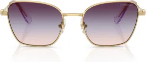 Женские солнцезащитные очки-авиаторы Swarovski SK7029, Gold/Tri Grad Brown/Blue/Violet