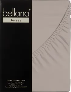Простыня на резинке Bellana Jersey 140-160 x 200 см, серо-коричневый, 120 г/м², 100% хлопок Traumschloss