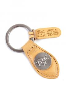 Брелок-кончо из кожи IL BISONTE с медальоном