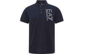 Футболка поло мужская темно-синяя EMPORIO ARMANI