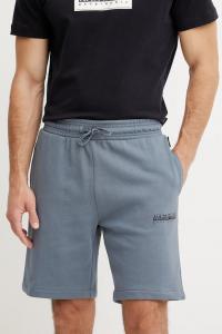 Хлопковые шорты N-Gori Napapijri, серый