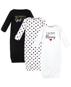 Сверхмягкие хлопковые халаты Hudson Baby, Girl mommy red black