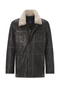 Кожаная куртка манситоци Babista, черный